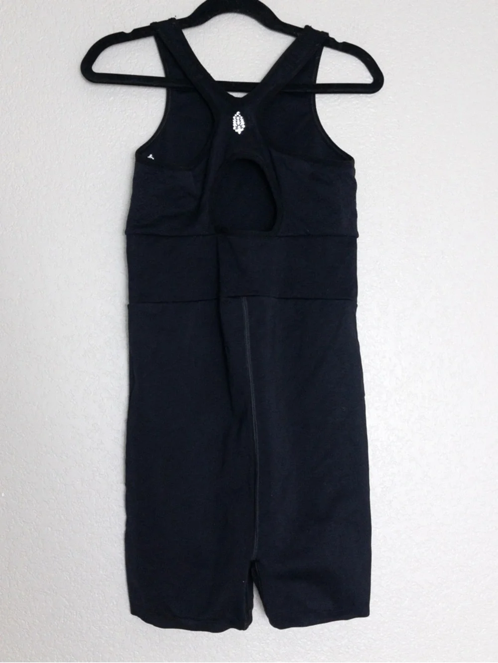 NEW Free People Movement Every Single Time Runsie XS S Black Sleeveless Romper